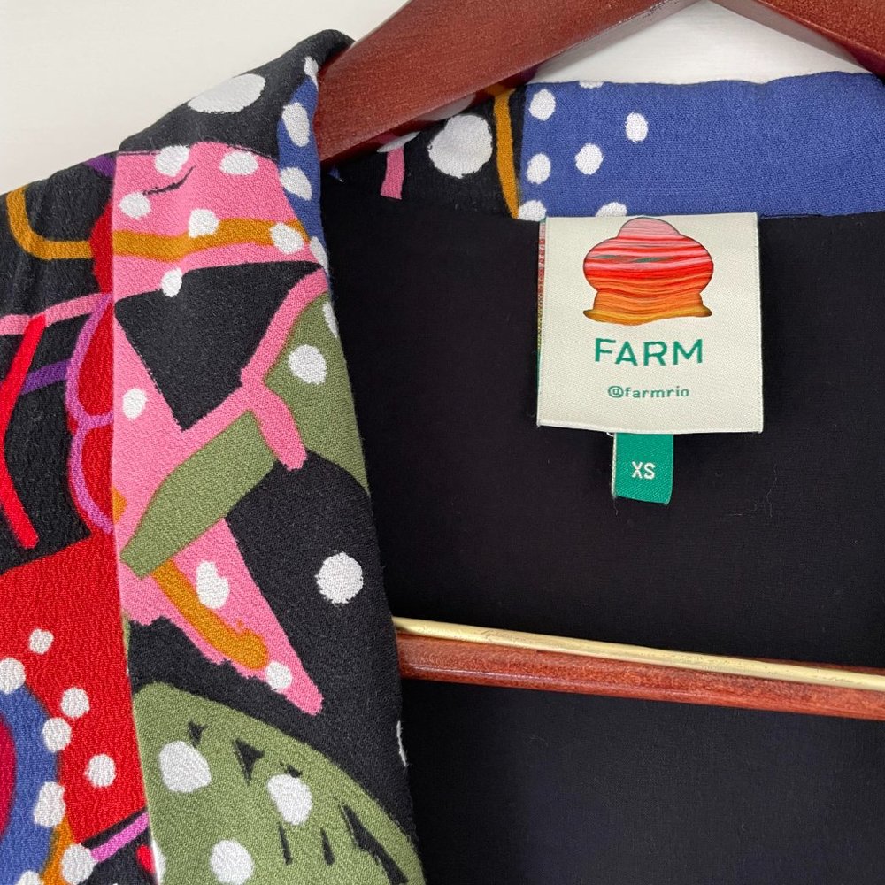 Farm Rio Under The Sea Maxi Dress XS Size 2 - Picture 3 of 6